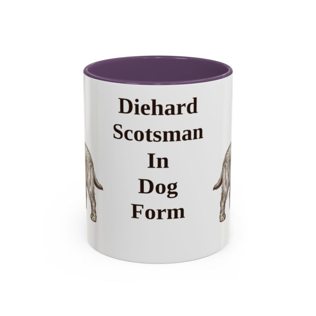 11oz Funny Scottish Terrier Mug, Diehard Scotsman In Dog Form, Vintage Dog Coffee Mug, Dog Lover Gift