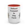 15oz Funny Scottish Terrier Mug, Diehard Scotsman In Dog Form, Vintage Dog Coffee Mug, Dog Lover Gift