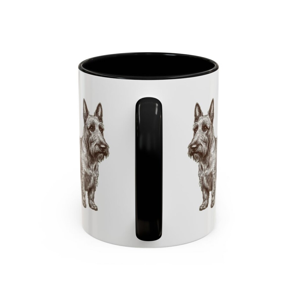 11oz Scottish Terrier Latin Mug, Scottish Terrier, Vintage Dog Coffee Mug, Dog Lover Gift