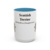 scottish-terrier-mug-latin-light-blue-1 15oz Scottish Terrier Latin Mug, Scottish Terrier, Vintage Dog Coffee Mug, Dog Lover Gift