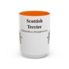 scottish-terrier-mug-latin-orange-1 15oz Scottish Terrier Latin Mug, Scottish Terrier, Vintage Dog Coffee Mug, Dog Lover Gift