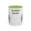 scottish-terrier-mug-light-green-1 11oz Scottish Terrier Mug, Vintage Dog Portrait Coffee Mug, Dog Lover Gift