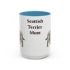 15oz Scottish Terrier Dog Mom Mug, Vintage Sketch Coffee Mug, Dog Mom Gift