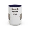 15oz Scottish Terrier Dog Mom Mug, Vintage Sketch Coffee Mug, Dog Mom Gift