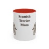 11oz Scottish Terrier Dog Mom Mug, Vintage Sketch Coffee Mug, Dog Mom Gift