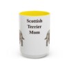 15oz Scottish Terrier Dog Mom Mug, Vintage Sketch Coffee Mug, Dog Mom Gift