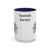15oz Scottish Terrier Mug, Vintage Dog Portrait Coffee Mug, Dog Lover Gift
