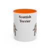 scottish-terrier-mug-orange-1 11oz Scottish Terrier Mug, Vintage Dog Portrait Coffee Mug, Dog Lover Gift