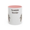 scottish-terrier-mug-pink-1 11oz Scottish Terrier Mug, Vintage Dog Portrait Coffee Mug, Dog Lover Gift