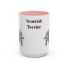 15oz Scottish Terrier Mug, Vintage Dog Portrait Coffee Mug, Dog Lover Gift