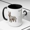 15oz Scottish Terrier Mug, Illustrated Dog Breed Facts Coffee Mug, Vintage Dog Keepsake Gift