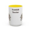 15oz Scottish Terrier Mug, Vintage Dog Portrait Coffee Mug, Dog Lover Gift