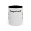 11oz Sheepadoodle Mug, Vintage Dog Portrait Coffee Mug, Dog Lover Gift