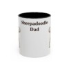 11oz Sheepadoodle Dog Dad Mug, Vintage Sketch Coffee Mug, Dog Dad Gift