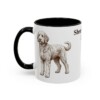 11oz Sheepadoodle Dog Dad Mug, Vintage Sketch Coffee Mug, Dog Dad Gift