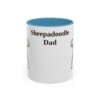 11oz Sheepadoodle Dog Dad Mug, Vintage Sketch Coffee Mug, Dog Dad Gift