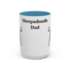 15oz Sheepadoodle Dog Dad Mug, Vintage Sketch Coffee Mug, Dog Dad Gift