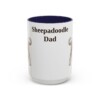 15oz Sheepadoodle Dog Dad Mug, Vintage Sketch Coffee Mug, Dog Dad Gift