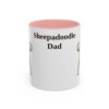 11oz Sheepadoodle Dog Dad Mug, Vintage Sketch Coffee Mug, Dog Dad Gift