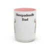 15oz Sheepadoodle Dog Dad Mug, Vintage Sketch Coffee Mug, Dog Dad Gift