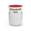 15oz Sheepadoodle Dog Dad Mug, Vintage Sketch Coffee Mug, Dog Dad Gift