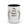 15oz Funny Sheepadoodle Mug, Big Floof Bigger Heart, Vintage Dog Coffee Mug, Dog Lover Gift