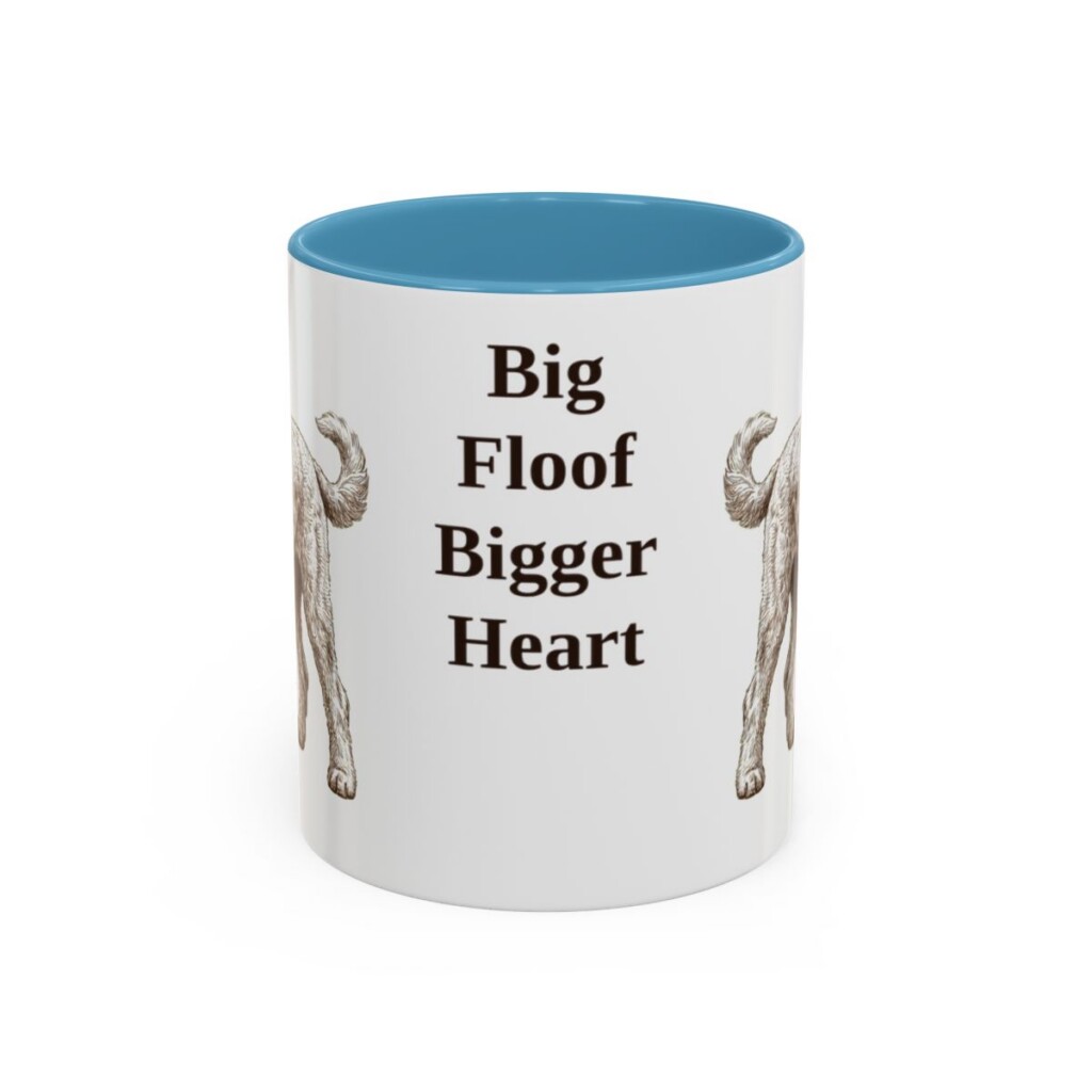 11oz Funny Sheepadoodle Mug, Big Floof Bigger Heart, Vintage Dog Coffee Mug, Dog Lover Gift
