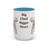 15oz Funny Sheepadoodle Mug, Big Floof Bigger Heart, Vintage Dog Coffee Mug, Dog Lover Gift