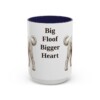 15oz Funny Sheepadoodle Mug, Big Floof Bigger Heart, Vintage Dog Coffee Mug, Dog Lover Gift