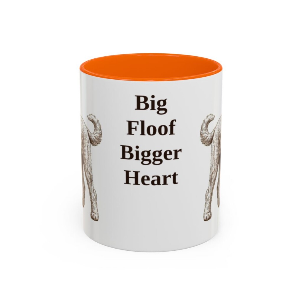 11oz Funny Sheepadoodle Mug, Big Floof Bigger Heart, Vintage Dog Coffee Mug, Dog Lover Gift