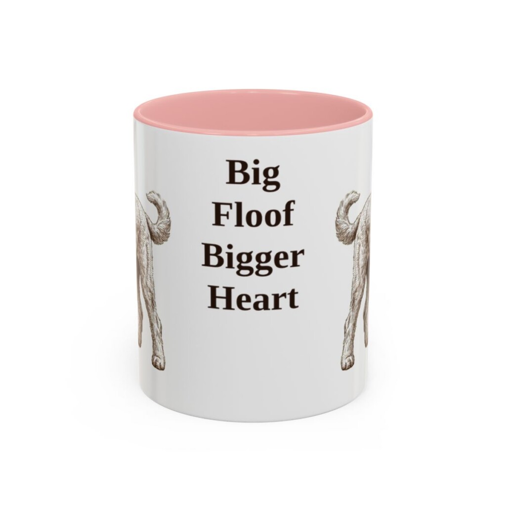11oz Funny Sheepadoodle Mug, Big Floof Bigger Heart, Vintage Dog Coffee Mug, Dog Lover Gift