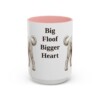 15oz Funny Sheepadoodle Mug, Big Floof Bigger Heart, Vintage Dog Coffee Mug, Dog Lover Gift