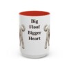 15oz Funny Sheepadoodle Mug, Big Floof Bigger Heart, Vintage Dog Coffee Mug, Dog Lover Gift
