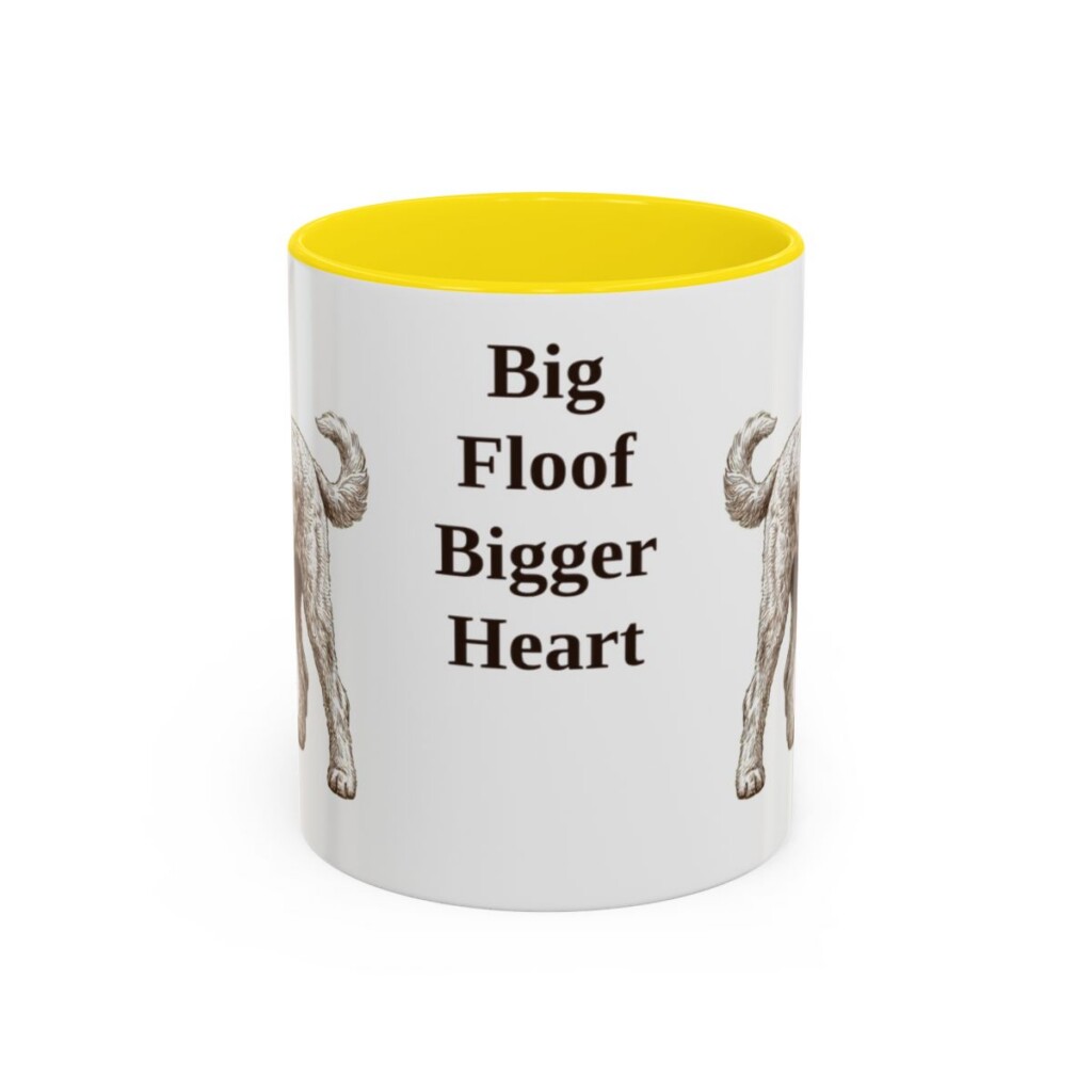 11oz Funny Sheepadoodle Mug, Big Floof Bigger Heart, Vintage Dog Coffee Mug, Dog Lover Gift