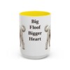 15oz Funny Sheepadoodle Mug, Big Floof Bigger Heart, Vintage Dog Coffee Mug, Dog Lover Gift