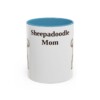11oz Sheepadoodle Dog Mom Mug, Vintage Sketch Coffee Mug, Dog Mom Gift