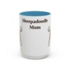 15oz Sheepadoodle Dog Mom Mug, Vintage Sketch Coffee Mug, Dog Mom Gift