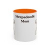 11oz Sheepadoodle Dog Mom Mug, Vintage Sketch Coffee Mug, Dog Mom Gift