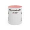 11oz Sheepadoodle Dog Mom Mug, Vintage Sketch Coffee Mug, Dog Mom Gift