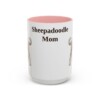 15oz Sheepadoodle Dog Mom Mug, Vintage Sketch Coffee Mug, Dog Mom Gift