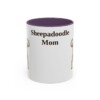 11oz Sheepadoodle Dog Mom Mug, Vintage Sketch Coffee Mug, Dog Mom Gift
