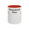 11oz Sheepadoodle Dog Mom Mug, Vintage Sketch Coffee Mug, Dog Mom Gift