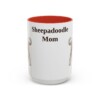 15oz Sheepadoodle Dog Mom Mug, Vintage Sketch Coffee Mug, Dog Mom Gift
