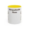 11oz Sheepadoodle Dog Mom Mug, Vintage Sketch Coffee Mug, Dog Mom Gift