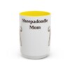 15oz Sheepadoodle Dog Mom Mug, Vintage Sketch Coffee Mug, Dog Mom Gift