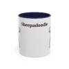 11oz Sheepadoodle Mug, Vintage Dog Portrait Coffee Mug, Dog Lover Gift