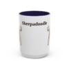 15oz Sheepadoodle Mug, Vintage Dog Portrait Coffee Mug, Dog Lover Gift