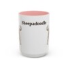 15oz Sheepadoodle Mug, Vintage Dog Portrait Coffee Mug, Dog Lover Gift