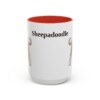 15oz Sheepadoodle Mug, Vintage Dog Portrait Coffee Mug, Dog Lover Gift