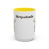 15oz Sheepadoodle Mug, Vintage Dog Portrait Coffee Mug, Dog Lover Gift